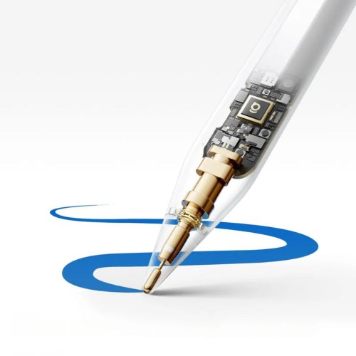 Стилус Baseus Smooth Writing PS3 Pro 360° сенсорное управление, проводная зарядка, цвет «лунный белый» (в комплекте: кабель Type‑C*1 и наконечник*1)
