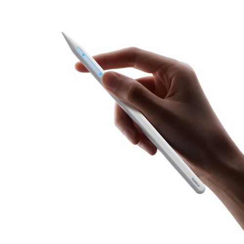 Стилус Baseus Smooth Writing PS3 Pro 360° сенсорное управление, проводная зарядка, цвет «лунный белый» (в комплекте: кабель Type‑C*1 и наконечник*1)