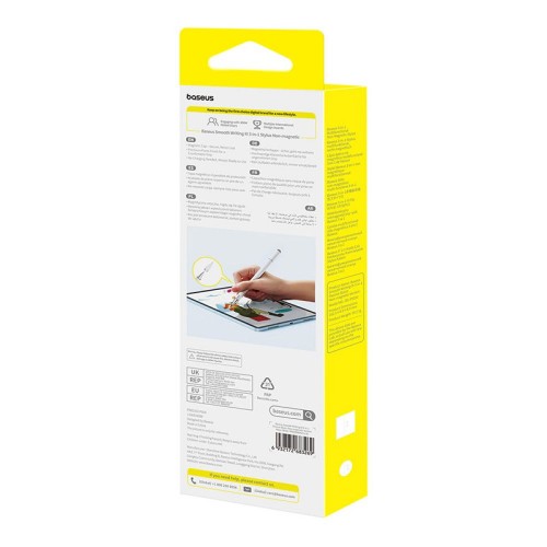 Стилус Baseus Smooth Writing III 3-в-1 пассивный стилус (немагнитная версия) Moon White