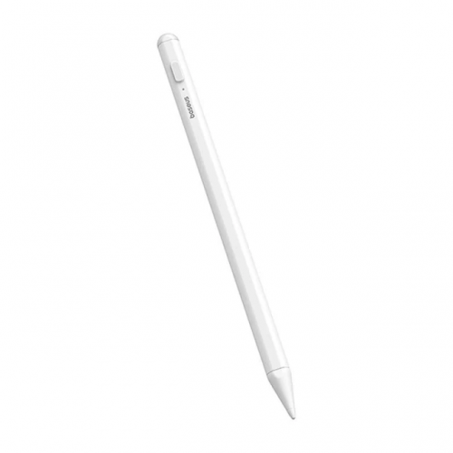 Стилус Baseus Smooth Writing 2 со светодиодными индикаторами, беспроводная версия, лунно-белый (в комплекте кабель USB‑C и активный наконечник пера)