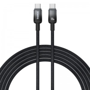 Кабель Baseus Discolor Series Fast Charging Cable USB-C — USB-C 100W 1 м, Cluster Black