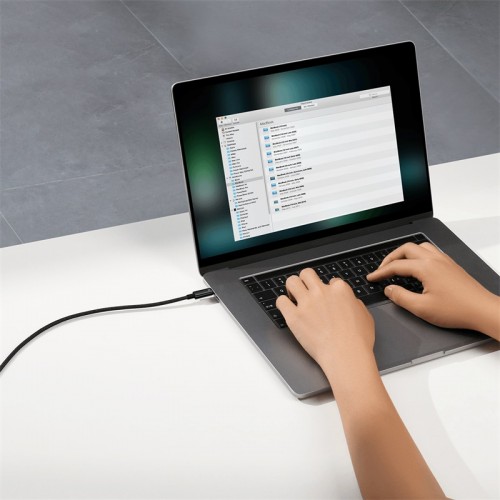 Кабель Baseus Tungsten Gold Fast Charging Data Cable Type-C — Type-C 240 Вт 3 м, чёрный