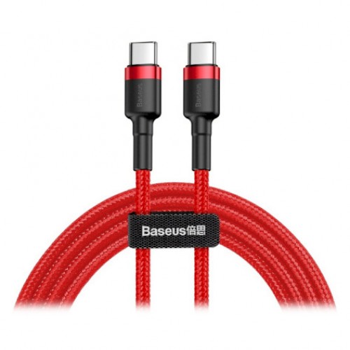 Кабель Baseus Cafule USB Type-C–Type-C 3A 2 м Красный