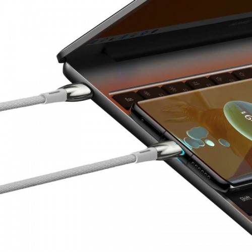 Кабель Baseus Glimmer Series для быстрой зарядки и передачи данных Type-C — Type-C 100&nbsp;Вт 1&nbsp;м Белый