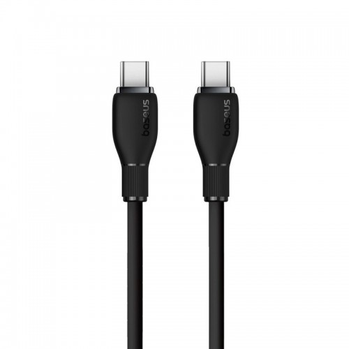 Кабель Baseus серии Pudding для быстрой зарядки Type-C — Type-C 100W 1,2 м, Cluster Black