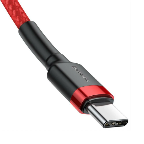 Кабель Baseus Cafule USB Type-C–Type-C 3A 1 м, красный