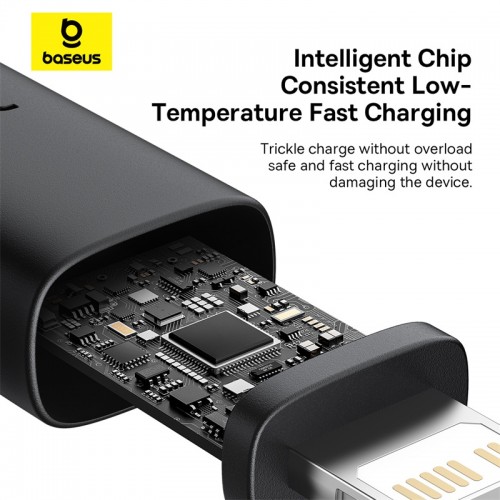 Кабель Baseus Dura Series для быстрой зарядки Type-C — iP 20W 2 м красный+чёрный