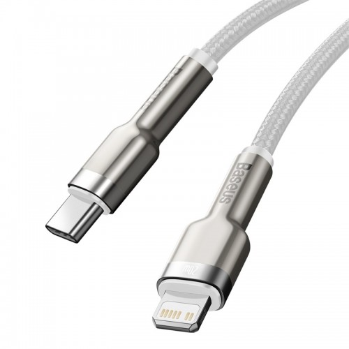 Кабель Baseus Cafule Series Metal Data Cable Type-C на iP PD 20W 2 м, белый