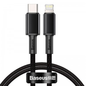 Кабель Baseus High Density Braided Fast Charging Data Cable Type-C на iP PD 20W 1 м, черный