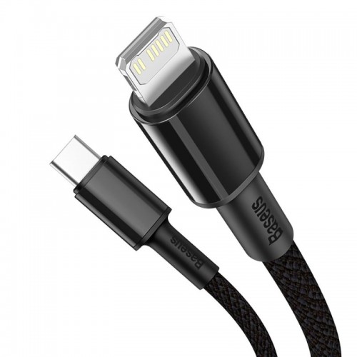 Кабель Baseus High Density Braided Fast Charging Data Cable Type-C на iP PD 20W 1 м, черный