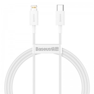 Кабель Baseus Superior Series Type-C на IP PD 20W 1 м Белый