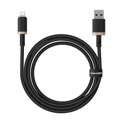 Кабель Baseus Dura Series Fast Charging Cable USB to iP 2.4A 1m Gold+Black