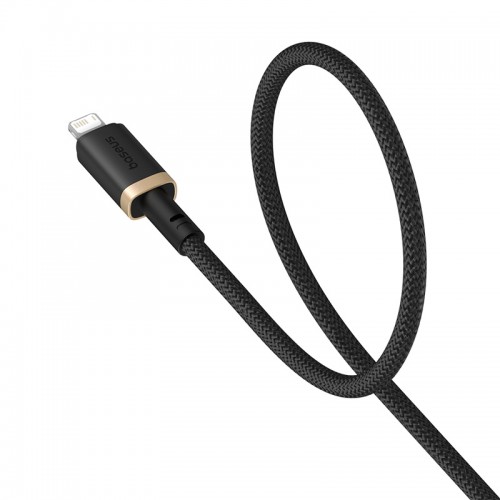 Кабель Baseus Dura Series Fast Charging Cable USB to iP 2.4A 1m Gold+Black
