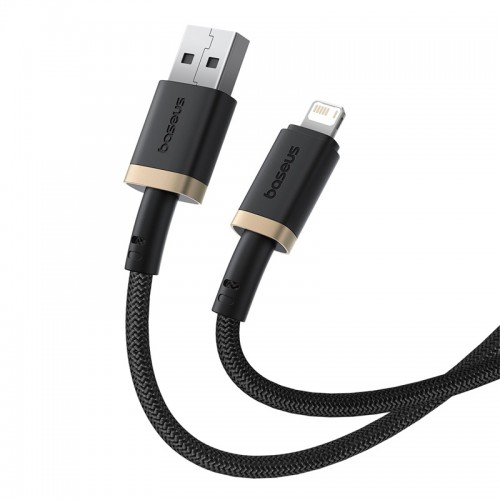 Кабель Baseus Dura Series Fast Charging Cable USB to iP 2.4A 1m Gold+Black