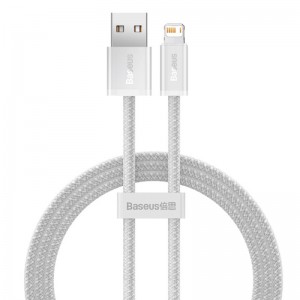 Кабель Baseus Dynamic Series Fast Charging Data Cable USB — iP 2.4A 1 м, белый