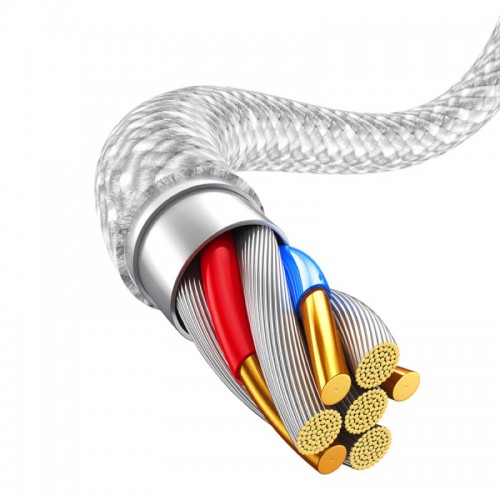 Кабель Baseus Dynamic Series Fast Charging Data Cable USB — iP 2.4A 1 м, белый