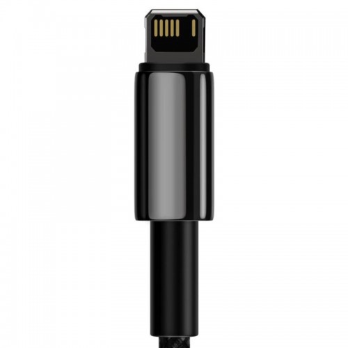 Кабель Baseus Tungsten Gold Fast Charging Data Cable USB to iP 2.4A 2m Black