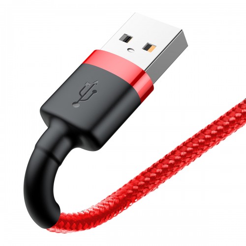 Кабель Baseus Cafule Cable USB для Lightning 2.4A 1 м Красный+Красный