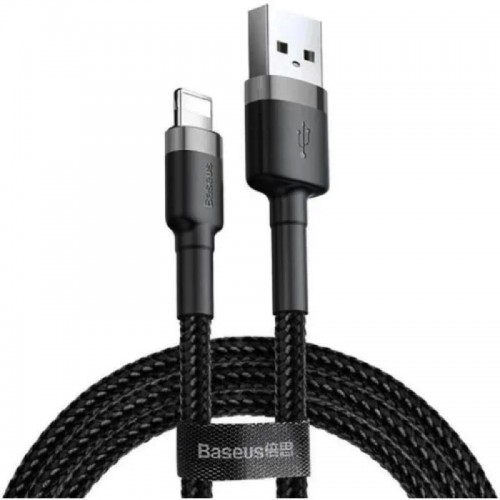 Кабель Baseus Cafule USB для Lightning 1,5 A 2 м Серый+Чёрный