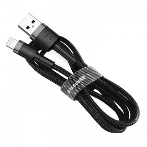 Кабель Baseus Cafule USB для Lightning 1,5 A 2 м Серый+Чёрный