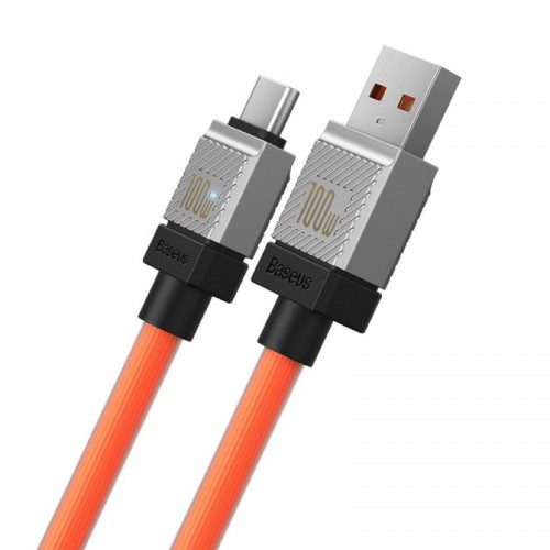 Кабель Baseus серии CoolPlay для быстрой зарядки USB — Type-C 100 Вт 2 м оранжевый