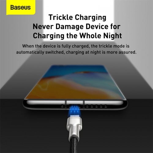 Кабель Baseus Cafule Series Metal Data Cable USB — Type-C 66 Вт 0,25 м, чёрный