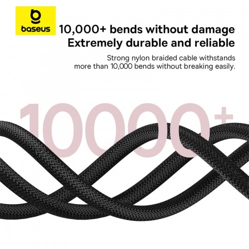 Кабель Baseus Dura Series Fast Charging Cable USB to Type-C 60W 1m Red+Black