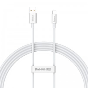 Кабель Baseus Superior Series для быстрой зарядки и передачи данных USB — Type-C 100W 1,5 м Moon White