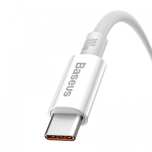 Кабель Baseus Superior Series для быстрой зарядки и передачи данных USB — Type-C 100W 1 м, Moon White