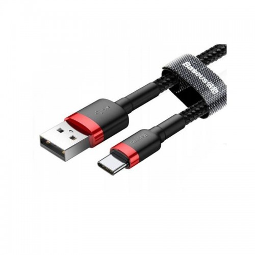 Кабель Baseus Cafule USB для Type-C 3A 2 м красный+чёрный