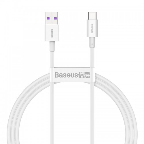 Кабель Baseus Superior Series USB — Type-C 66 Вт 1 м белый