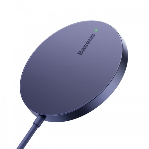 Бездротовий зарядний пристрій Baseus Simple Mini3 Magnetic Wireless Charger 15W Dusty Purple