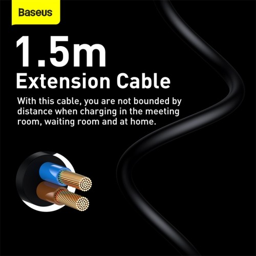 Мережевий зарядний пристрій Baseus GaN3 Pro Desktop Fast Charger 2U+2C 100W EU Black