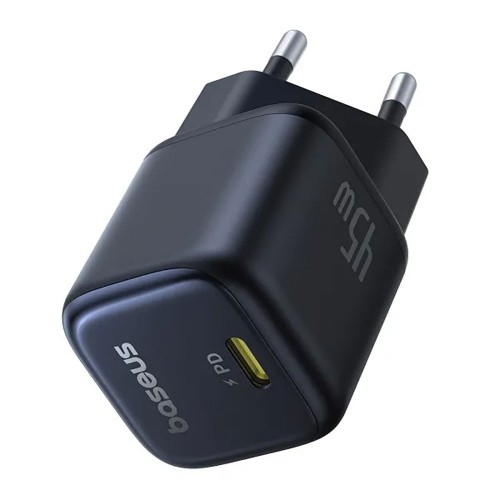 Сетевое зарядное устройство Baseus PicoGo GaN Fast Charger 1C 45W EU Cosmic Black