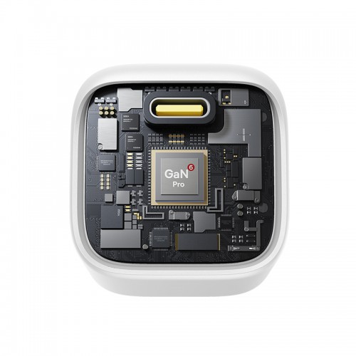 Сетевое зарядное устройство Baseus PicoGo GaN Fast Charger 1C 45W EU Moon White