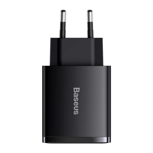 Сетевое зарядное устройство Baseus Compact Quick Charger 2U+C 30W EU Black