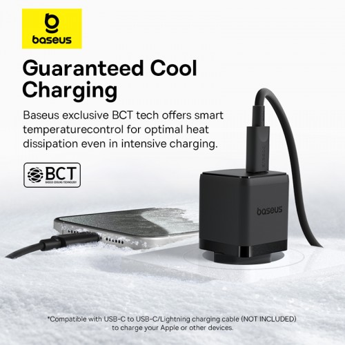 Сетевое зарядное устройство Baseus Palm Fast Charger 1C 20W EU Cluster Black