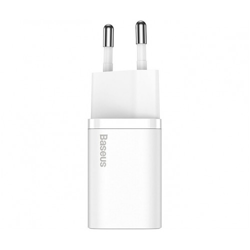 Сетевое зарядное устройство Baseus Super Si Quick Charger 1C 20 Вт EU White