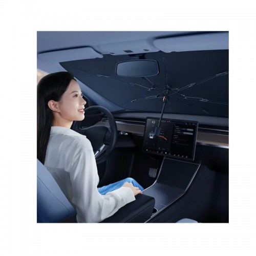 Автомобильный солнцезащитный козырек Baseus CoolRide Series Windshield Sunshade Umbrella Cluster (141x76) Black