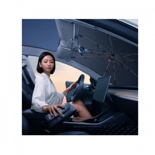 Автомобильный солнцезащитный козырек Baseus CoolRide Series Windshield Sunshade Umbrella Cluster (141x76) Black