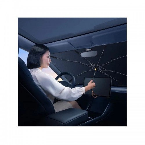 Автомобильный солнцезащитный козырек Baseus CoolRide Series Windshield Sunshade Umbrella Cluster (141x76) Black