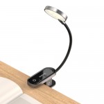 Світильник з зажимом для читання книг Baseus Comfort Reading Mini Clip Lamp Dark Gray