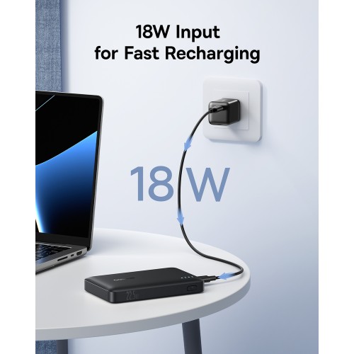 Зовнішній акумулятор Baseus EnerFill FP21 Power Bank 10000mAh 22.5W Cosmic Black (Includes Simple Type-C to Type-C Cable 20V/3A 30cm Black)