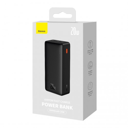 Внешний аккумулятор Baseus Airpow Fast Charge Power Bank 30000mAh 20W Black