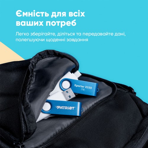 Флеш-накопичувач Patriot USB 3.2 Gen 1 Xporter X550 512GB Type-A+C