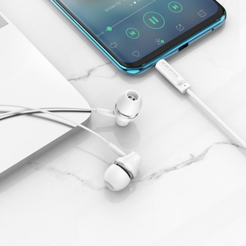 Навушники дротові BOROFONE BM74 (3.5mm) White