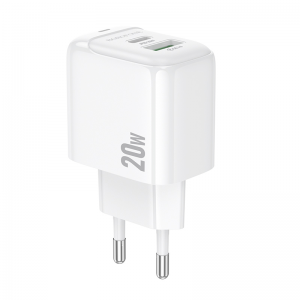 Сетевое зарядное устройство BOROFONE BAS44A Potential PD20W+QC3.0 charger(EU) Белый