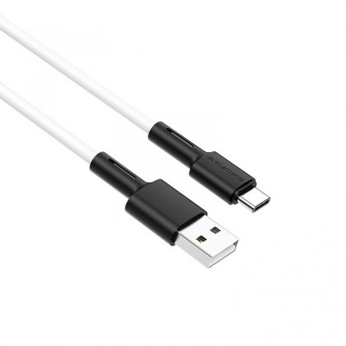 Кабель BOROFONE BX31 USB — Type-C 3A, 1 м, силикон, разъёмы TPE, белый