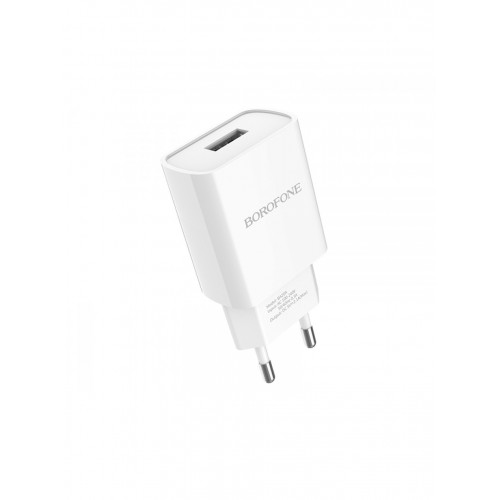 Мережевий зарядний пристрій з кабелем BOROFONE BA20A Sharp single port charger set(Type-C) 10.5W White