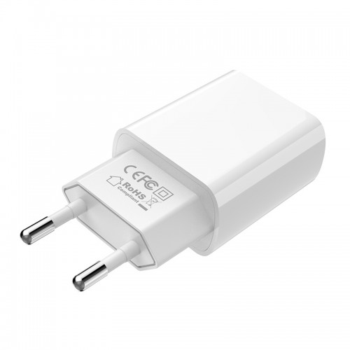 Мережевий зарядний пристрій з кабелем BOROFONE BA20A Sharp single port charger set(Type-C) 10.5W White